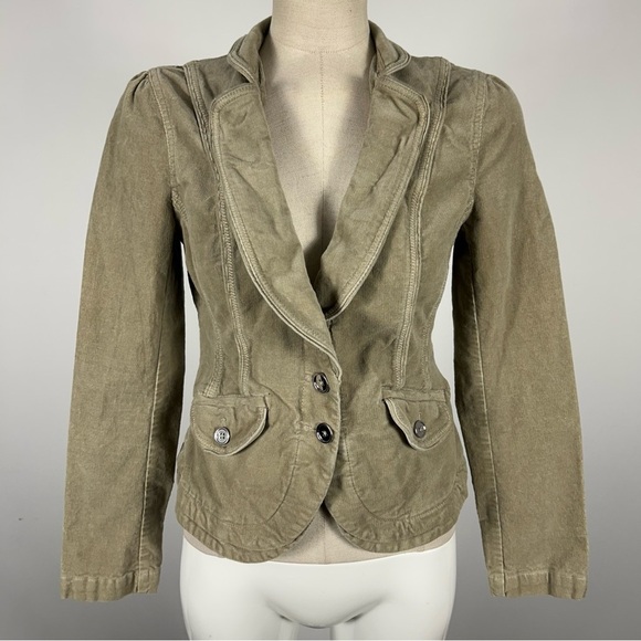 ❤️ White House Black Market Beige Corduroy Blazer Jacket 4 - Picture 3 of 11
